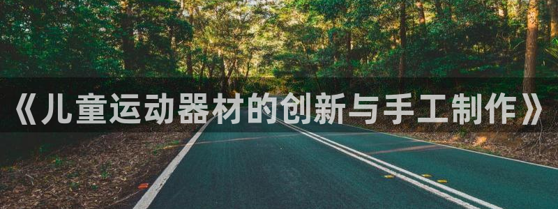 德国fb体育集团：《儿童运动器材的创新与手工制作》